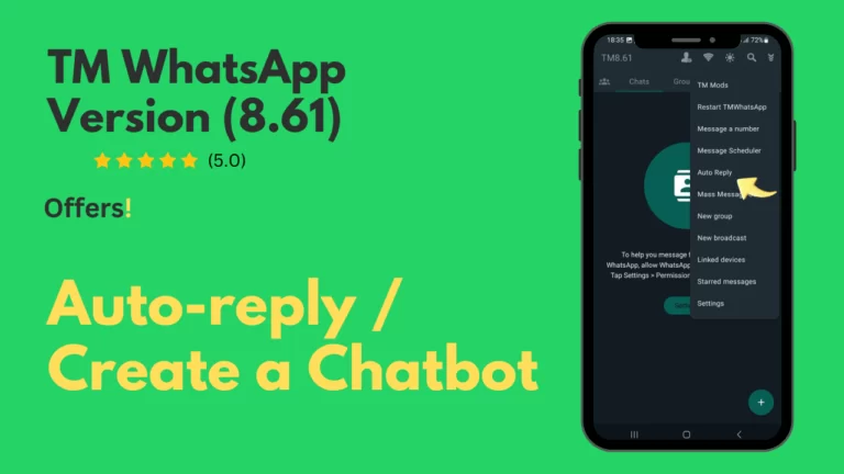 Auto Reply / Chatbot activation in TM WhatsApp